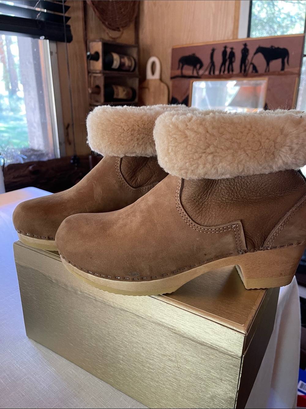 New suede and Sherpa boots